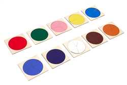 Wooden Color Bead Fractions (1-10)