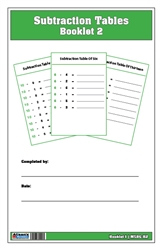Subtraction Tables Booklet: 2