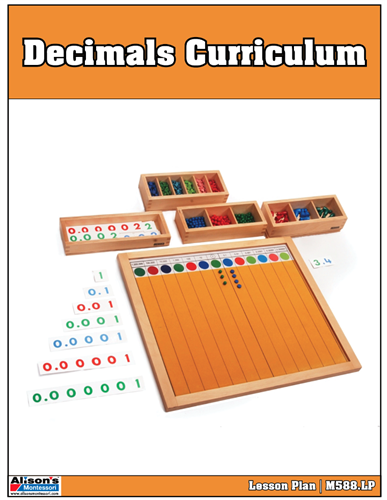 Decimal Curriculum Lesson Plan