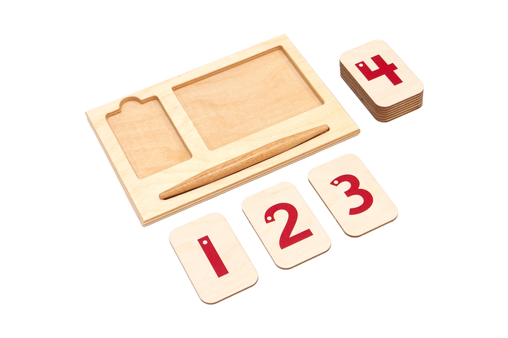 Wooden Raised Number Tiles