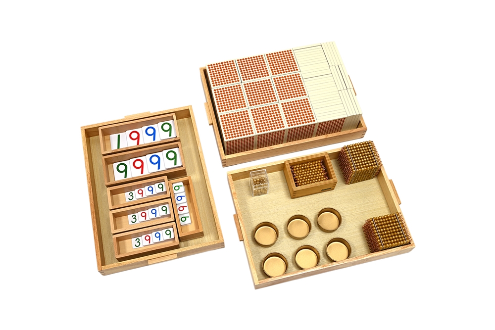 Golden Bead Material (8 mm Acrylic Individual Bead - Plastic Cards) - Complete Set (Premium Quality)