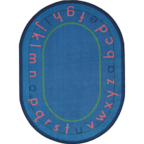 Montessori Alphabets Carpet (Oval 5'4" x 7'8")