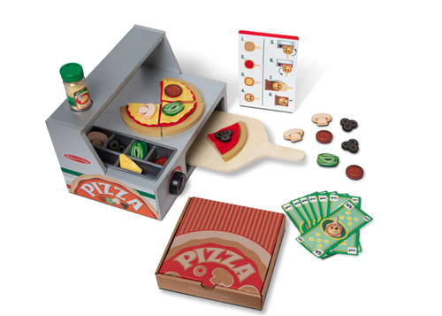 Top & Bake Pizza Counter - Wooden Play Food