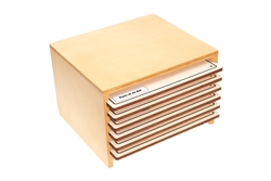 Cabinet for 6 Knobbed Animal Puzzles