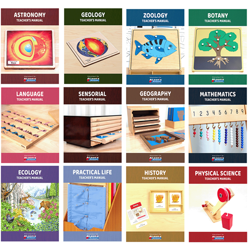 Set of 12 Montessori Albums
