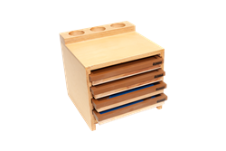 Cabinet for Wooden Land and Water Form Trays Set 2 (Premium Quality)