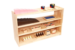 Three Tier Adjustable Shelf 30" High - Rubberwood