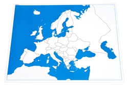 Unlabeled Control Chart for Map of Europe