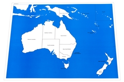 Labeled Control Chart for Map of Australia