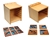 Wooden Land and Water Form Trays with Cabinets (Complete Set)