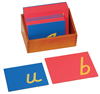 Lowercase Sandpaper Letters: D’Nealian Print (Premium Quality)