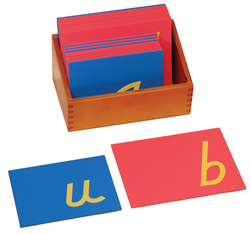 Lowercase Sandpaper Letters: D’Nealian Print (Premium Quality)