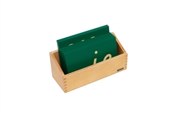 Montessori Language Materials: Lowercase Sandpaper Letters-D’Nealian Double-Print