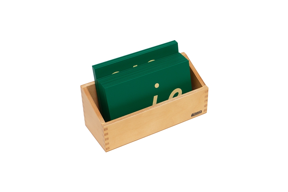 Montessori Language Materials: Lowercase Sandpaper Letters-D’Nealian Double-Print