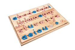 Small Movable Alphabet: Lowercase - Pink and Blue - Configured Box (Premium Quality)