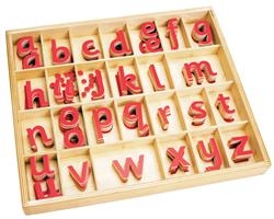 Small Movable Alphabet: Sassoon - Red