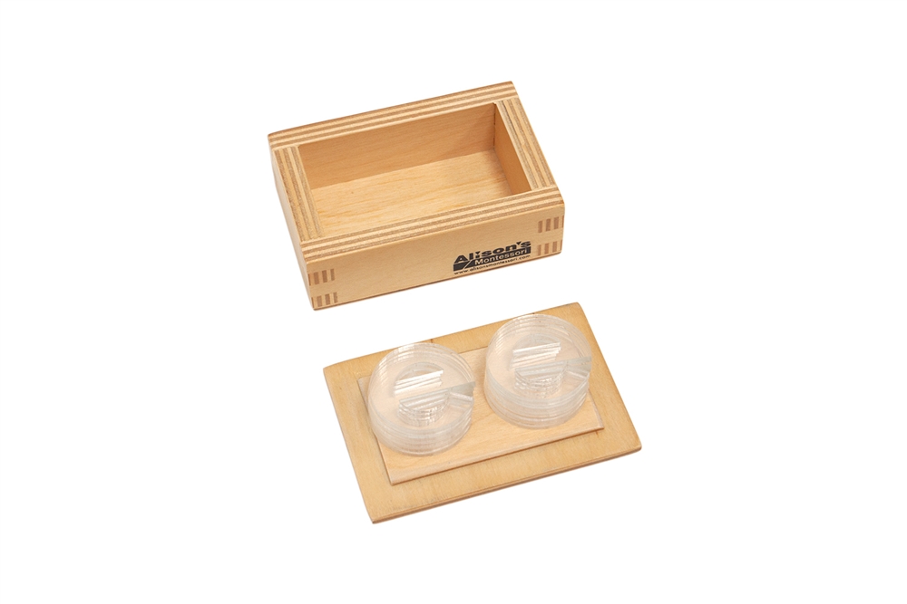 10 Clear Lowercase Letter E with Wooden Box