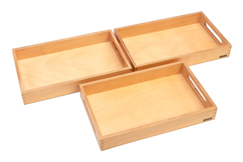 Three Wooden Trays