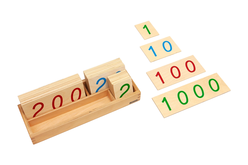 Large Wooden Number Cards 1-1000 (Premium Quality)