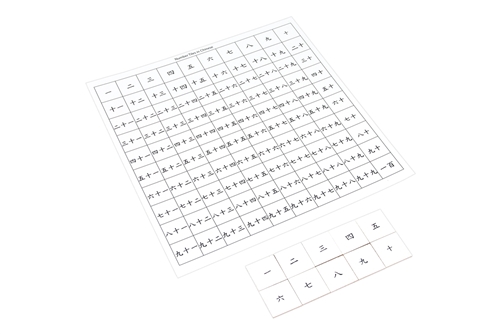 Hundred Board Control Chart with Chinese Tiles (Premium Quality)