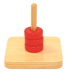 Rings on a Vertical Dowel