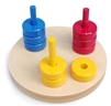 Colored Rings on Dowels (Premium Quality)