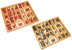 Small Movable Alphabets: Sassoon (Black and Red) (Premium Quality)