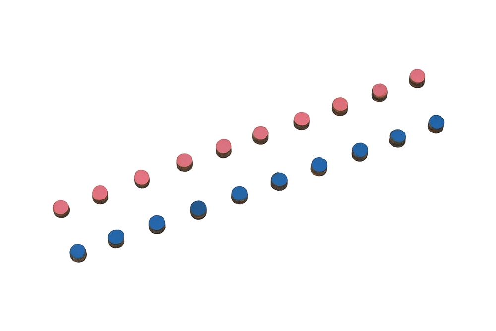 Pink & Blue Replacement Dots for  Small Movable Alphabet - Cursive & D'Nealian