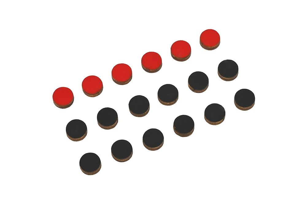 Red & Black Replacement Dots for Small Movable Alphabet - Print