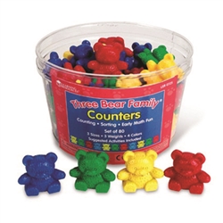 Three Bear Family Counters: Basic Set