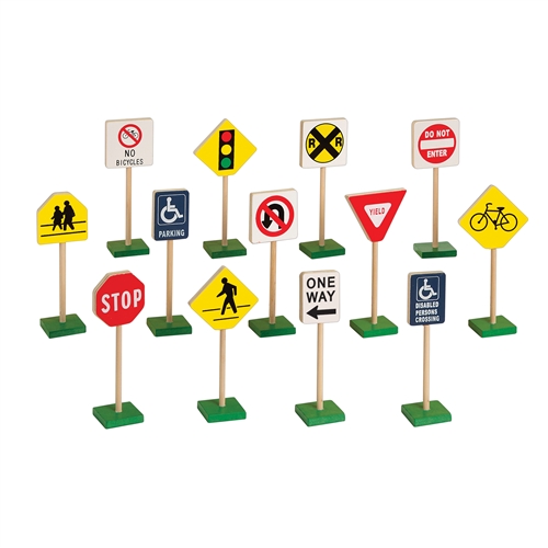 Block Play Traffic Signs