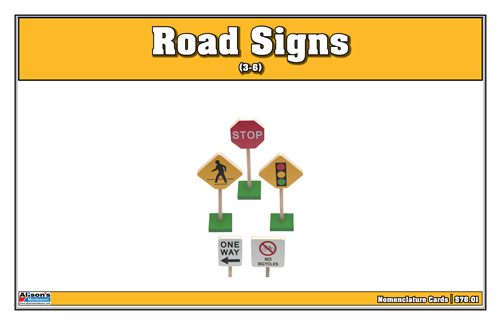 Road Signs Nomenclature Cards (3-6) (Printed)