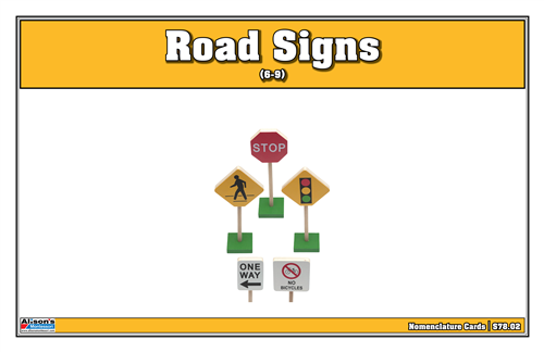 Road Signs Nomenclature Cards (6-9) (Printed)