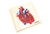 Parts of a Human Heart Puzzle with Nomenclature Cards (3-6)