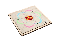 Parts of an Atom Puzzle with Nomenclature Cards (6-9) (Printed)