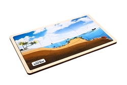 Parts of a Coral Reef Puzzle with Nomenclature Cards 3-6