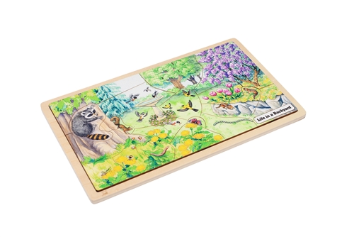 Montessori Materials: Life in a Backyard Puzzle