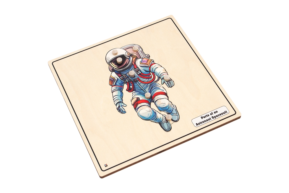 Parts of an Astronaut Spacesuit Puzzle with Nomenclature Cards (6-9)
