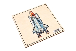 Parts of a Space Shuttle with Nomenclature Cards (3-6)