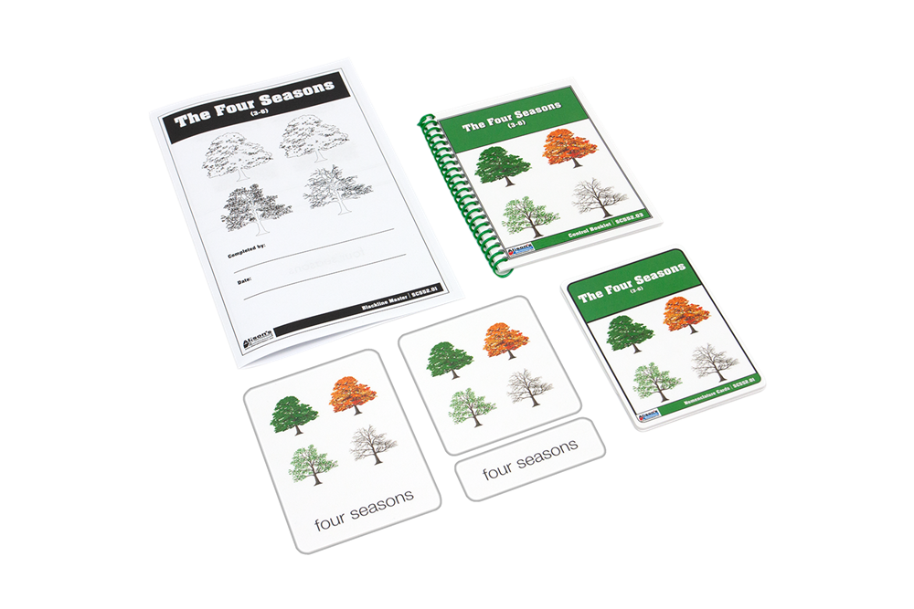 The Four Seasons Nomenclature Cards  3-6 (Printed)