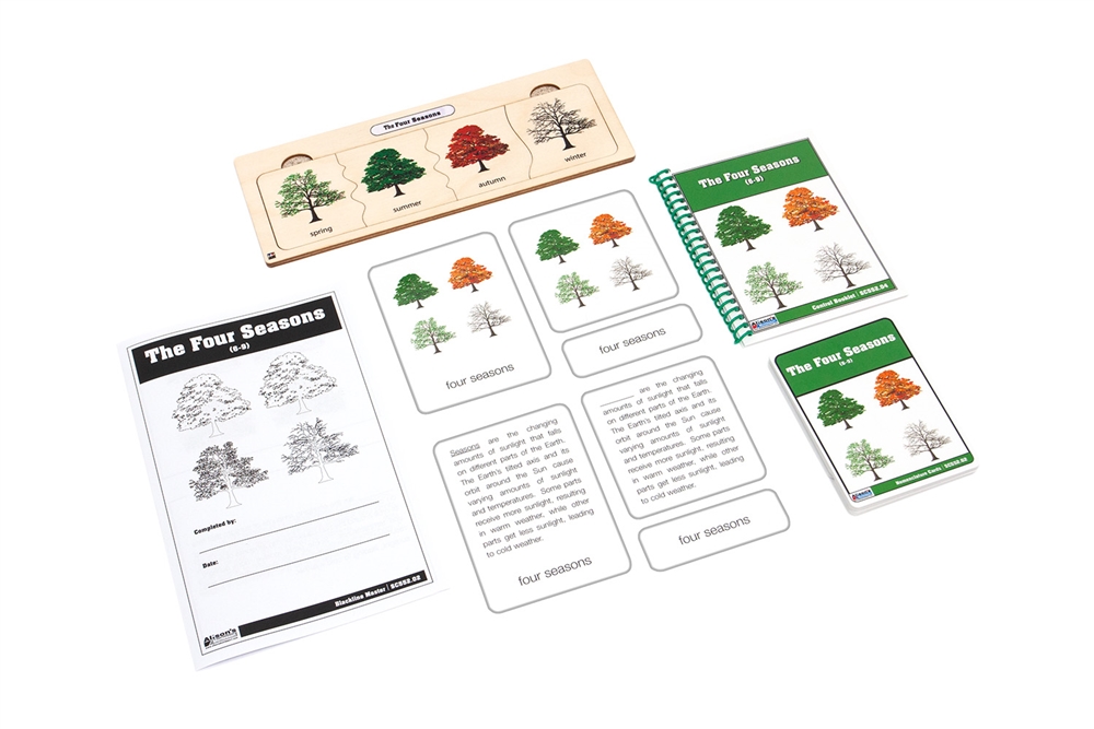 The Four Seasons Puzzle with Nomenclature Cards  6-9 (Printed)