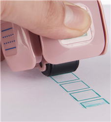 LegiLiner LegiCube Self-Inking Teacher Stamp-Math and Handwriting Lines Multi-Roller Stamp