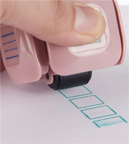 LegiLiner LegiCube Self-Inking Teacher Stamp-Math and Handwriting Lines Multi-Roller Stamp