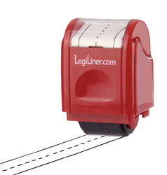 LegiLiner Self-Inking Teacher Stamp-3/4-inch Dashed Handwriting Lines Roller Stamp