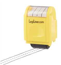 LegiLiner Self-Inking Teacher Stamp-1/2-inch Dashed Handwriting Lines Roller Stamp