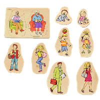 Layer Puzzle - Grandma and Grandpa