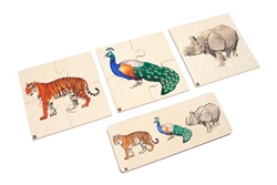 Animals of Asia: Puzzles Set