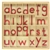 Small Movable Alphabets: Red, Print w/out Box