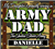 Personalized Army Dad car window stickers decals