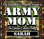 Personalized Army Mom car window stickers decals